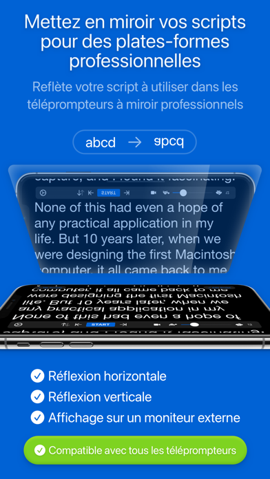 Screenshot #3 pour Teleprompter Pro