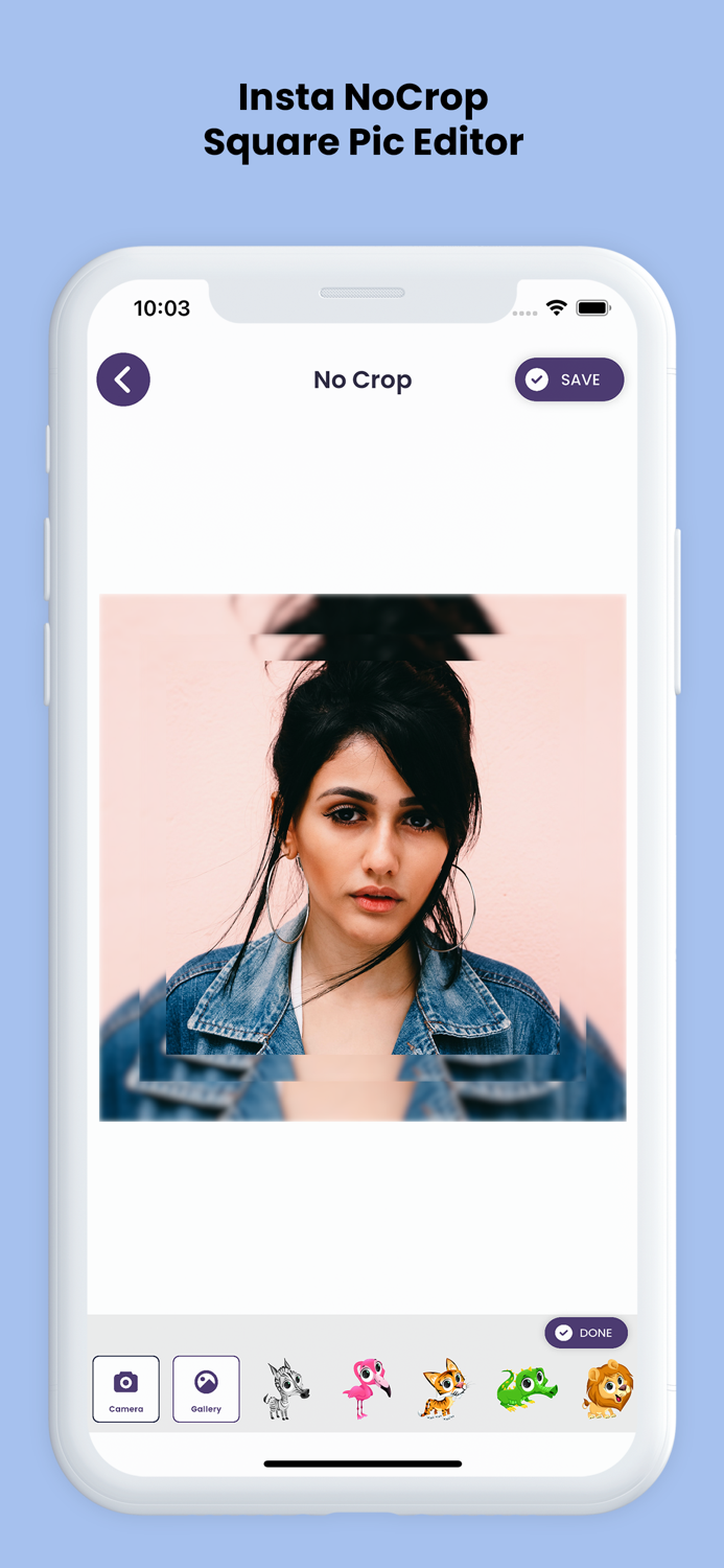 No Crop for social media post