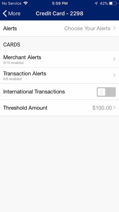 Origin Bank Business Card Screenshot