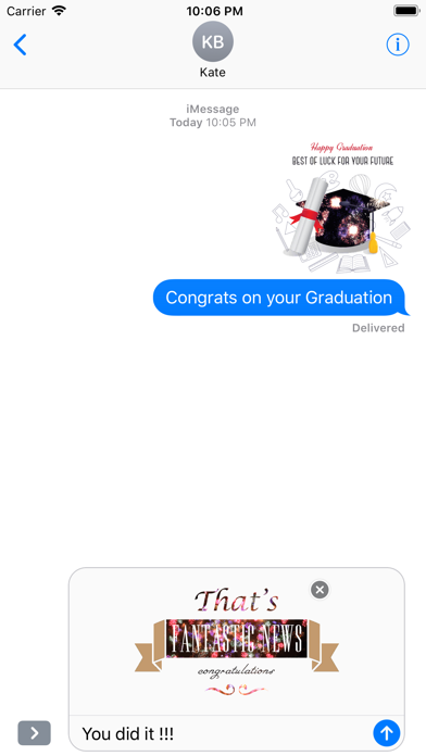 Animated Congrats Stickers Screenshot