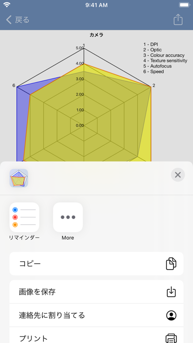 SpiderChart 3.0 screenshot1