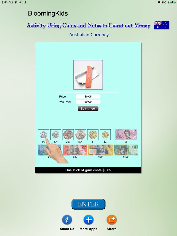 Activity Coins and Notes AUD