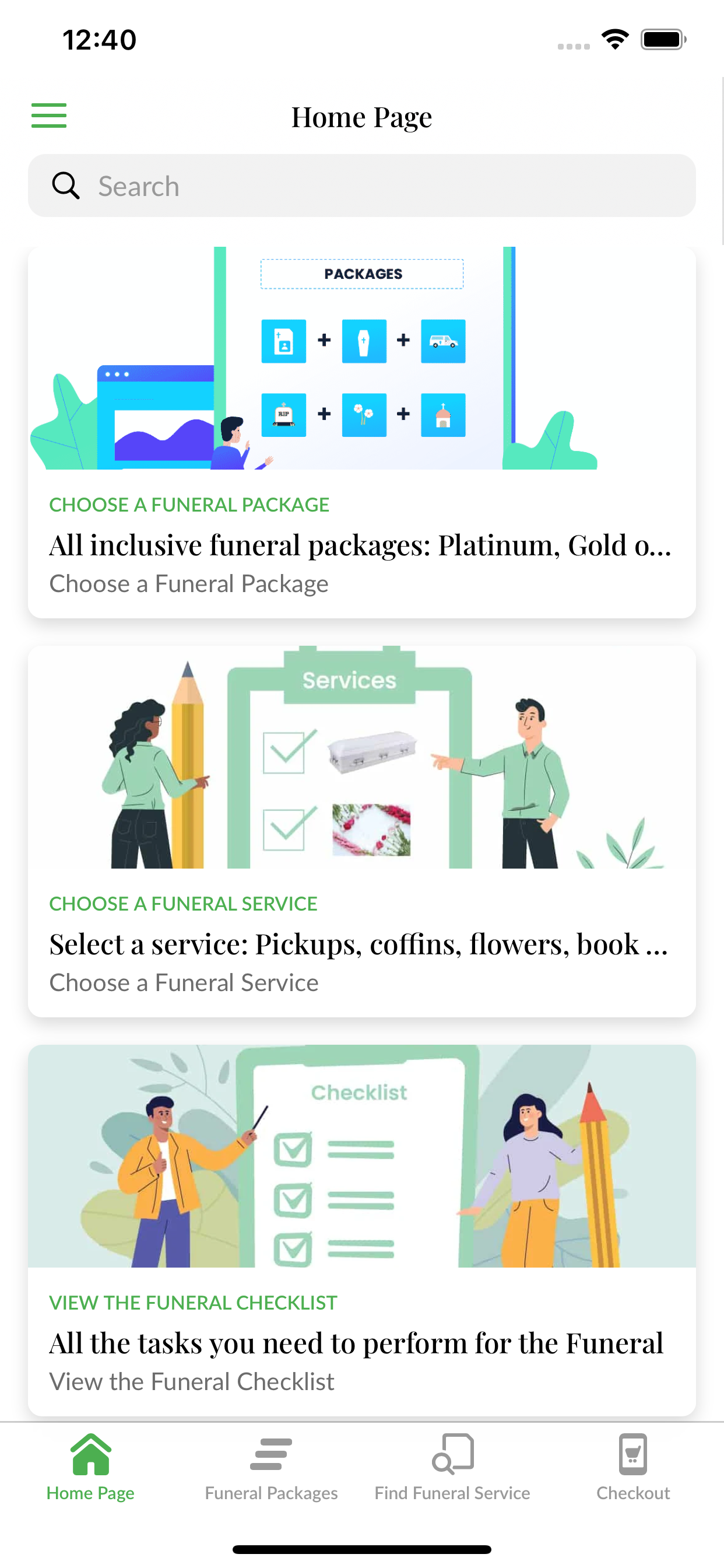 Sendoff Funeral App