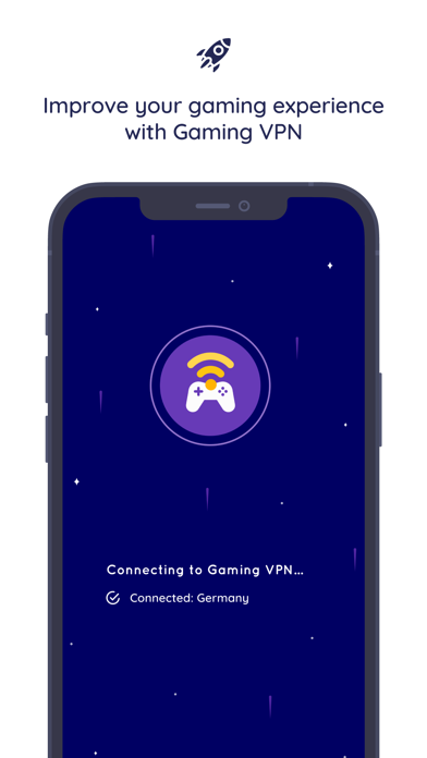 Screenshot #1 pour Gaming VPN : Ping & Bandwidth