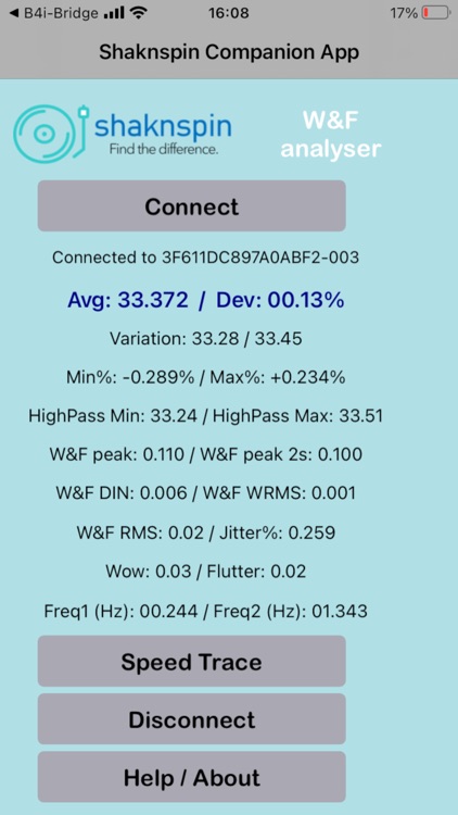 Shaknspin companion app