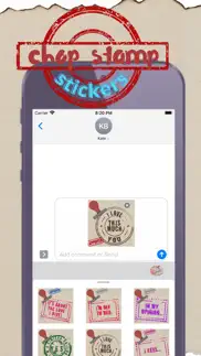 chop stamp stickers iphone screenshot 2