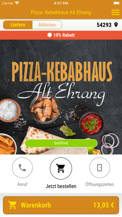 Pizza–Kebabhaus Alt Ehrang Screenshot