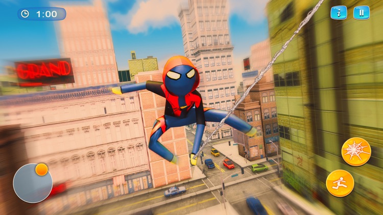 Spider Stickman - Rope Hero 3D