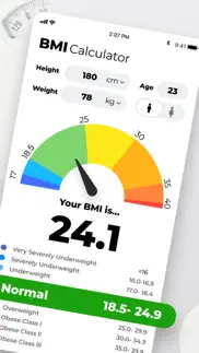 bmi calculator: weight tracker iphone screenshot 2