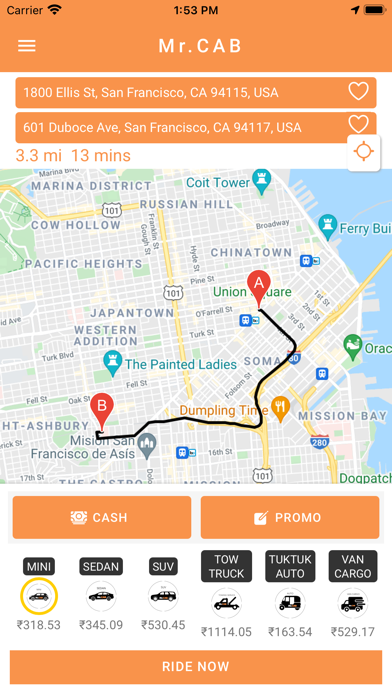 Mr.Cab Rider Screenshot