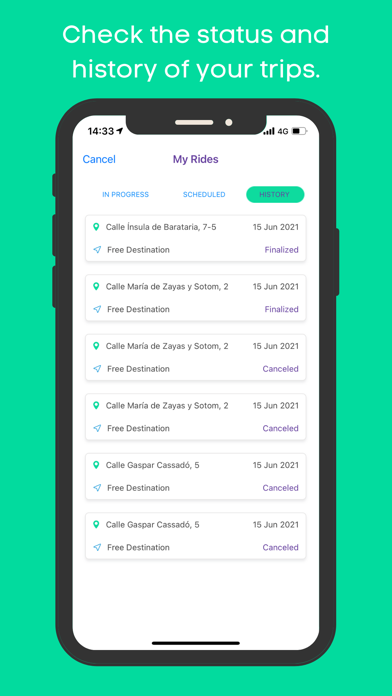 UniTaxi Apps Screenshot