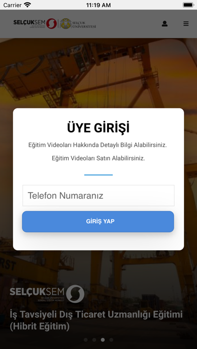 SELÇUKSEM UZAKTAN EĞİTİM Screenshot