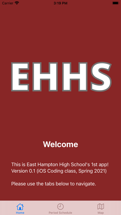 EHHS Info Screenshot