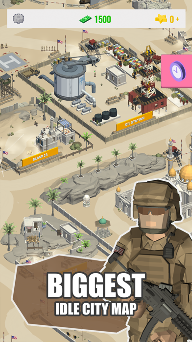 Screenshot #1 pour Idle Warzone 3d: Jeu militaire