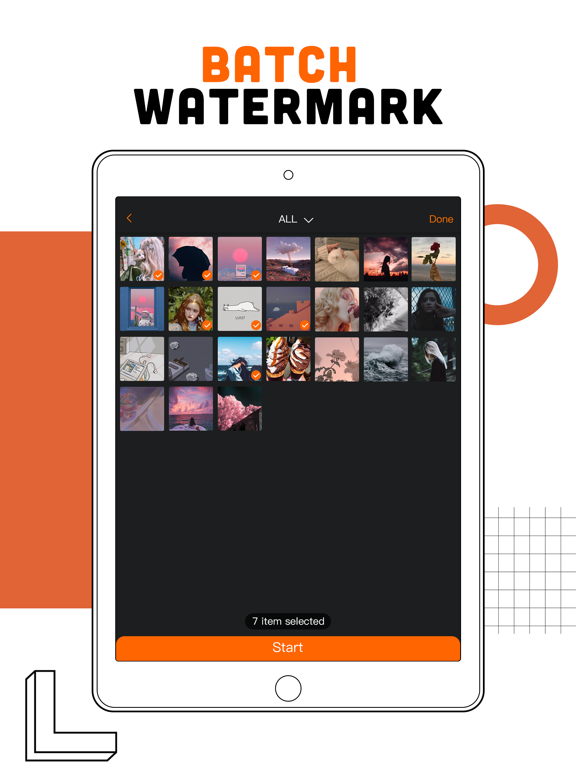 Screenshot #6 pour Watermark+ Photo Video