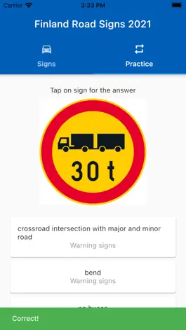 Game screenshot Finland Traffic Road Signs hack