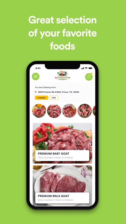 Farm2Cook Online Ordering