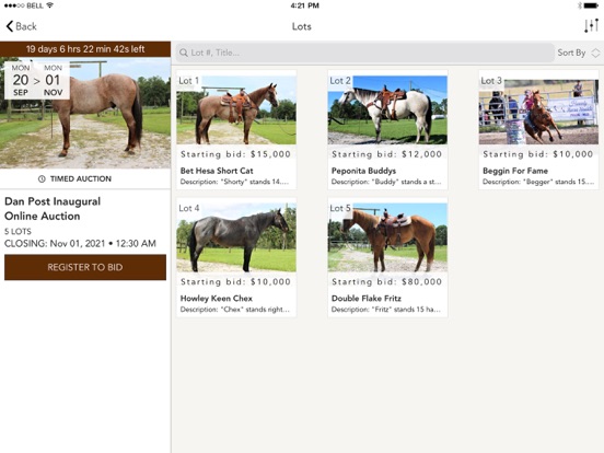 Screenshot #5 pour Dan Post Quarter Horse Auction