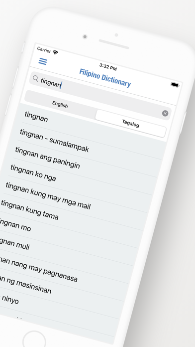 Filipino Dictionary + Screenshot