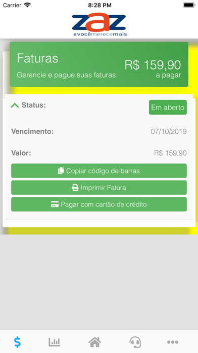 ZAZ Central Assinante Screenshot