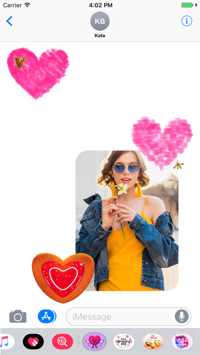 Screenshot #3 pour Sweet Heart Stickers