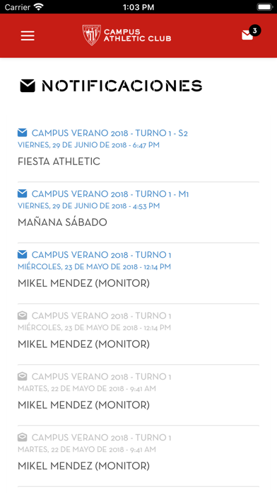 Campus Athletic Fundazioa Screenshot