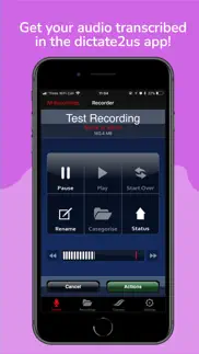 dictate2us record & transcribe iphone screenshot 1