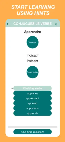 Game screenshot French Verbs Quiz apk