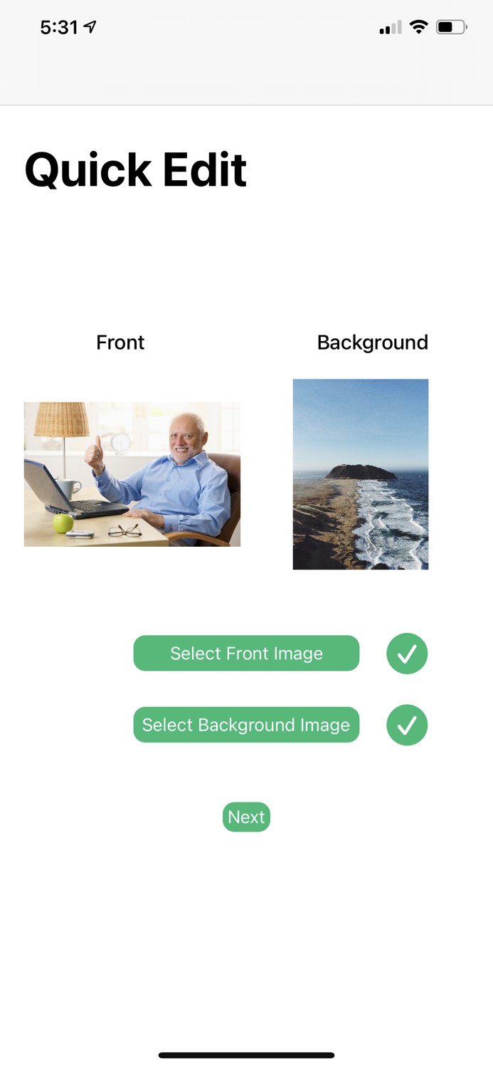 Quick Edit - Background Remove