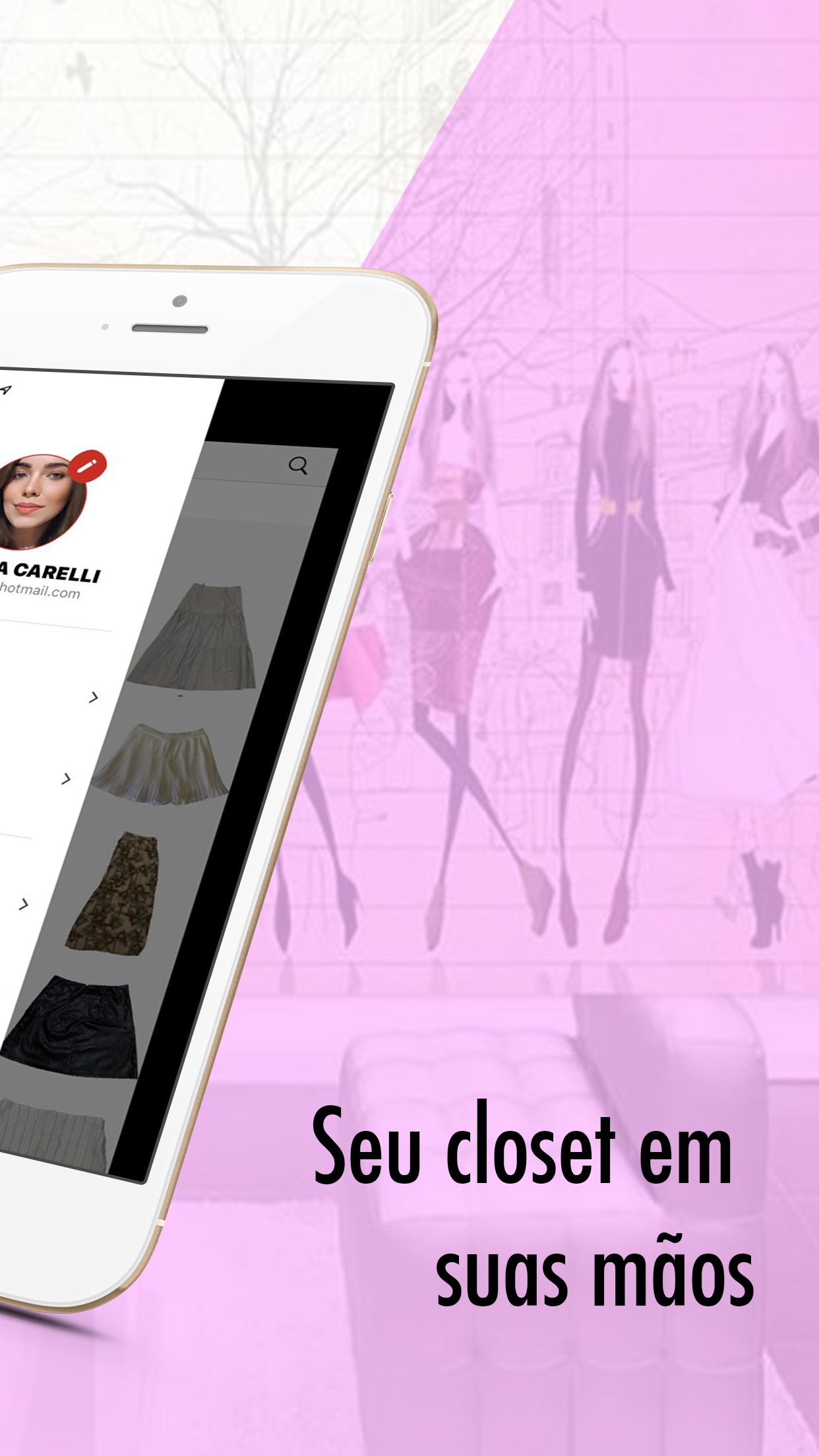 Screenshot do app KeepCloset