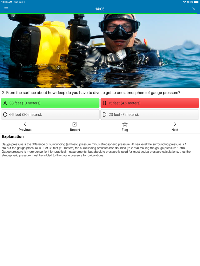 Scuba Exam Lite