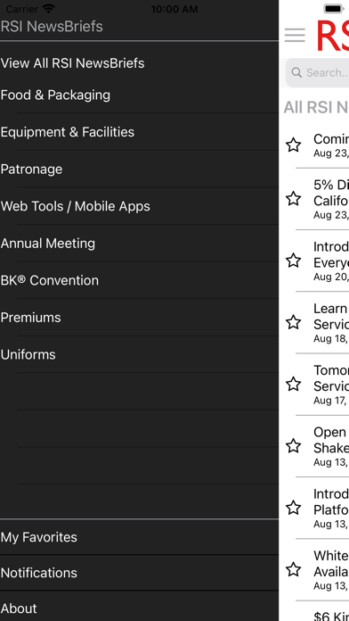 RSI NewsBriefs Screenshot