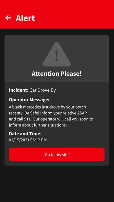 SCP911 Visual Monitoring Screenshot