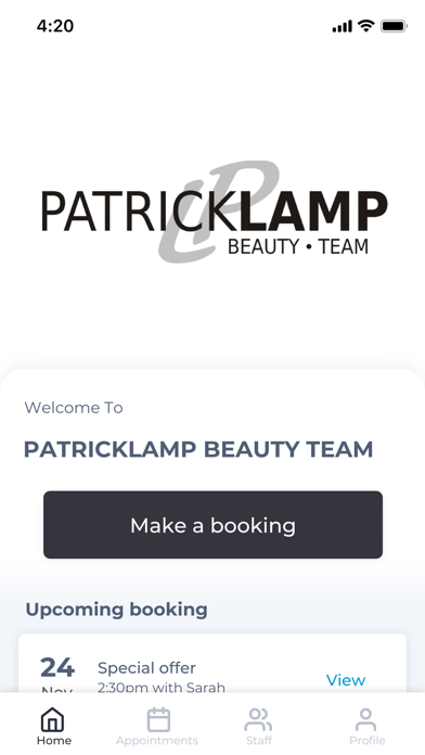 PATRICKLAMP BEAUTY TEAM Screenshot