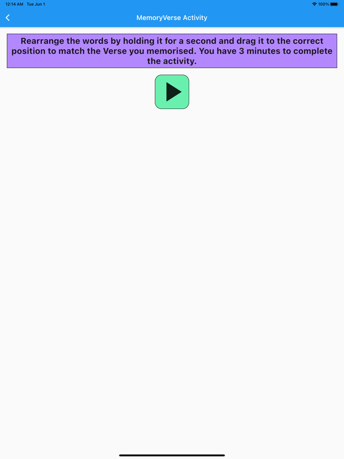 Sunday School Activity