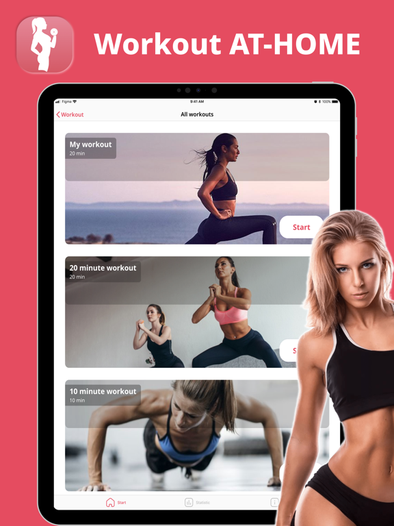 Workout for women at homeのおすすめ画像1