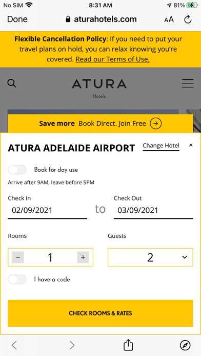 Atura Hotels and Resorts Screenshot