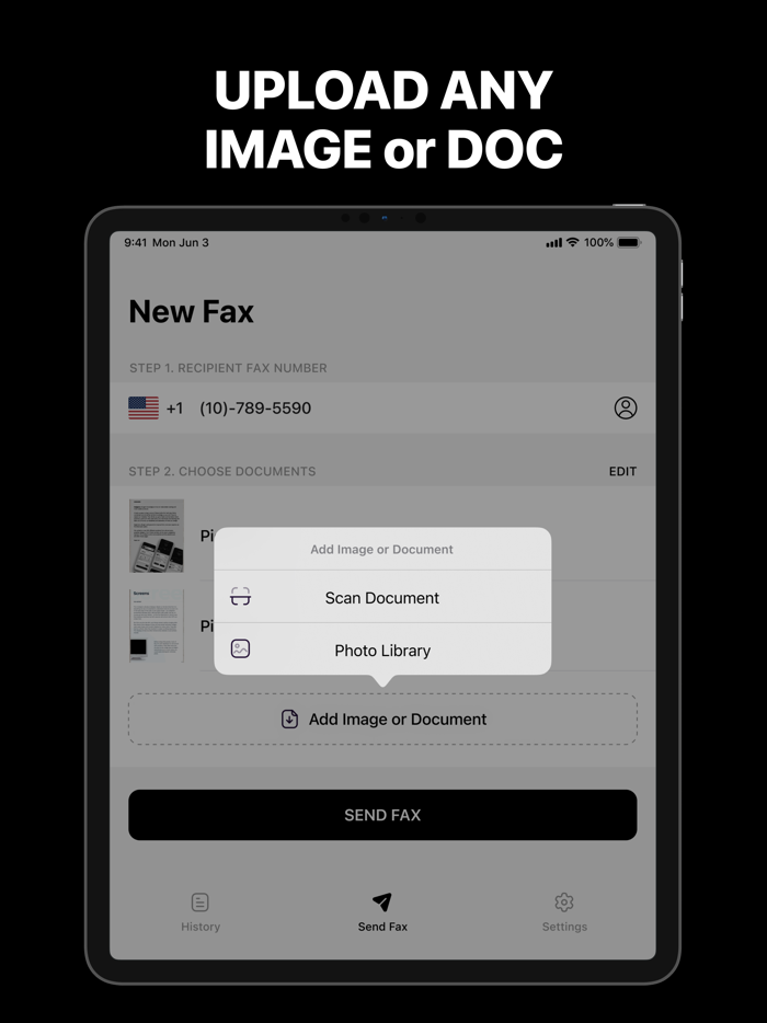 FaxMe Fax from iPhone and iPad
