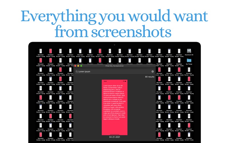 Screenshot #1 pour Find My Screenshot