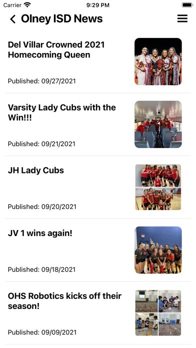 Olney ISD Screenshot