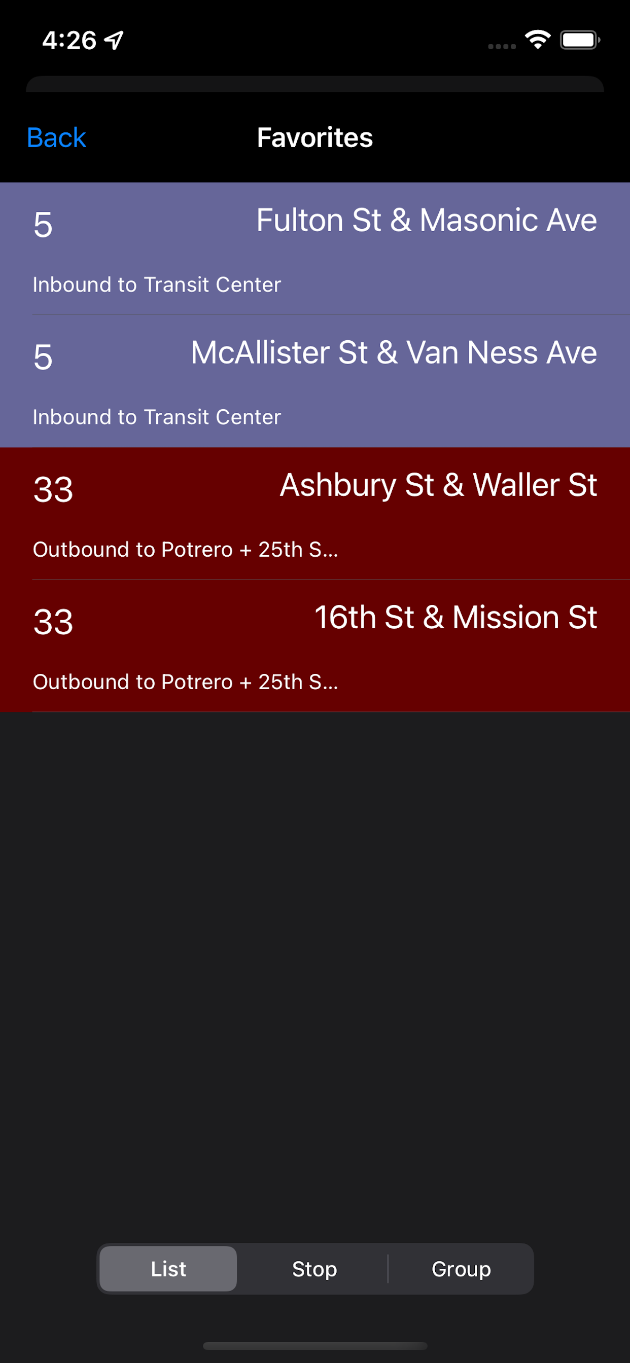 Bussr: SF Bus Tracker
