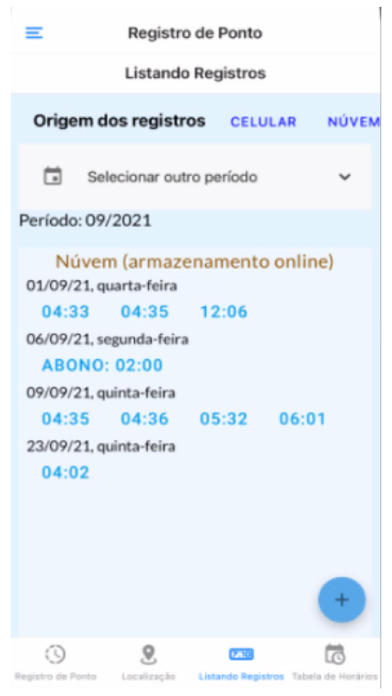 Registro Ponto PROSIS Screenshot