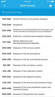 icd10 consult pro iphone screenshot 2