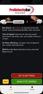 ProVelocity Bat Swing Analyzer screenshot #1 for iPhone