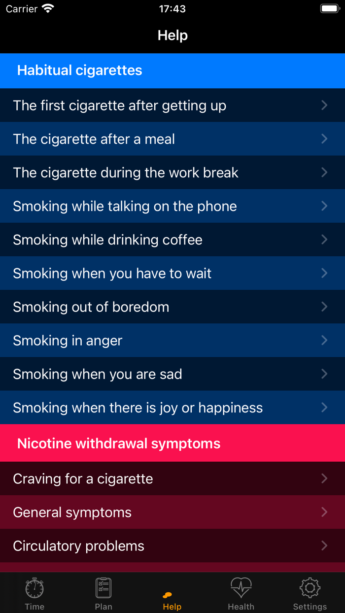 My last Cigarette Timer