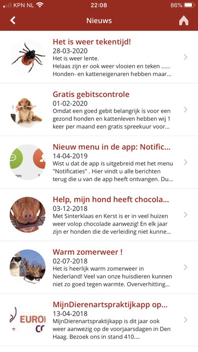 Mijn Dierenartspraktijk App Screenshot