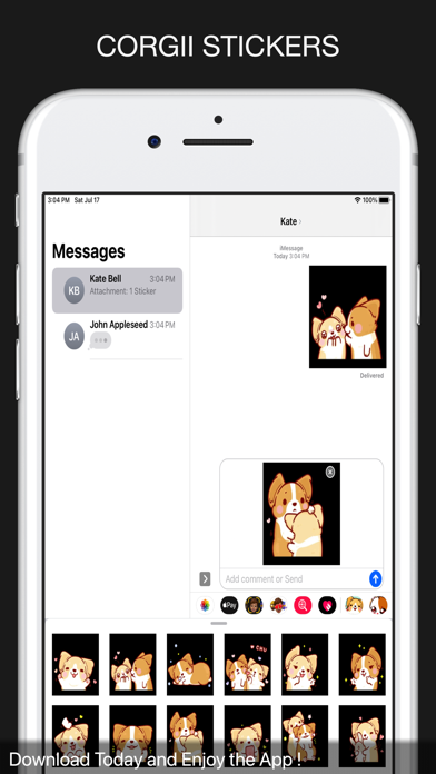 Corgi Cute Stickers Screenshot