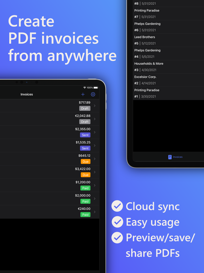 SubTotal Invoice Maker