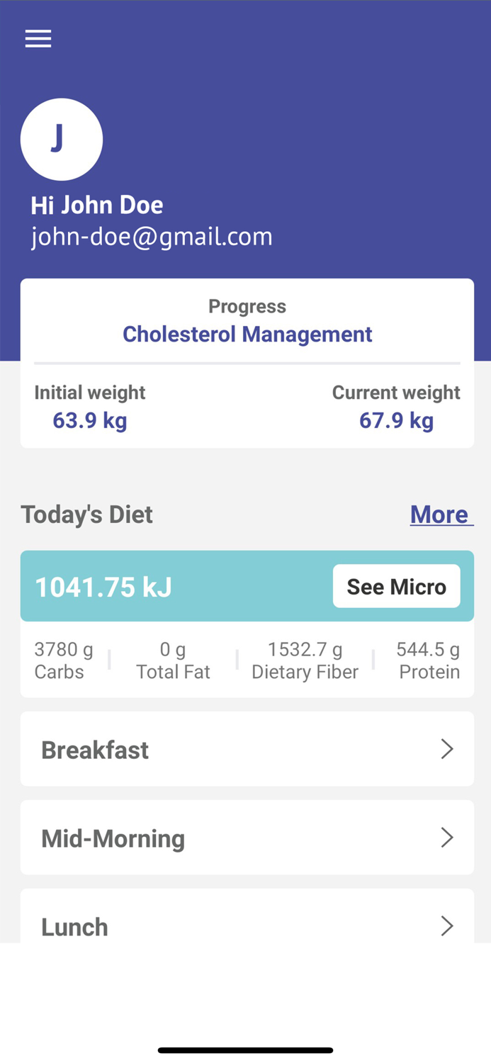 OneHealth - Nutrition Software