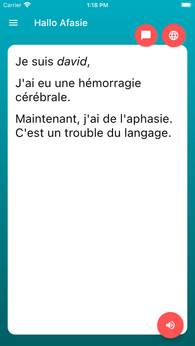 Hallo Afasie Screenshot